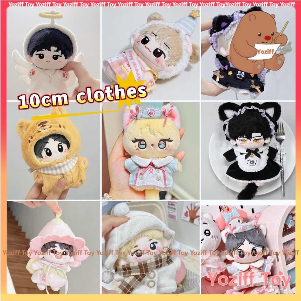 Roupas para Bonecas de 10cm, Vestido de Algodão para Cosplay de Ídolos, Traje de Substituição DIY Compatível com Enhypen