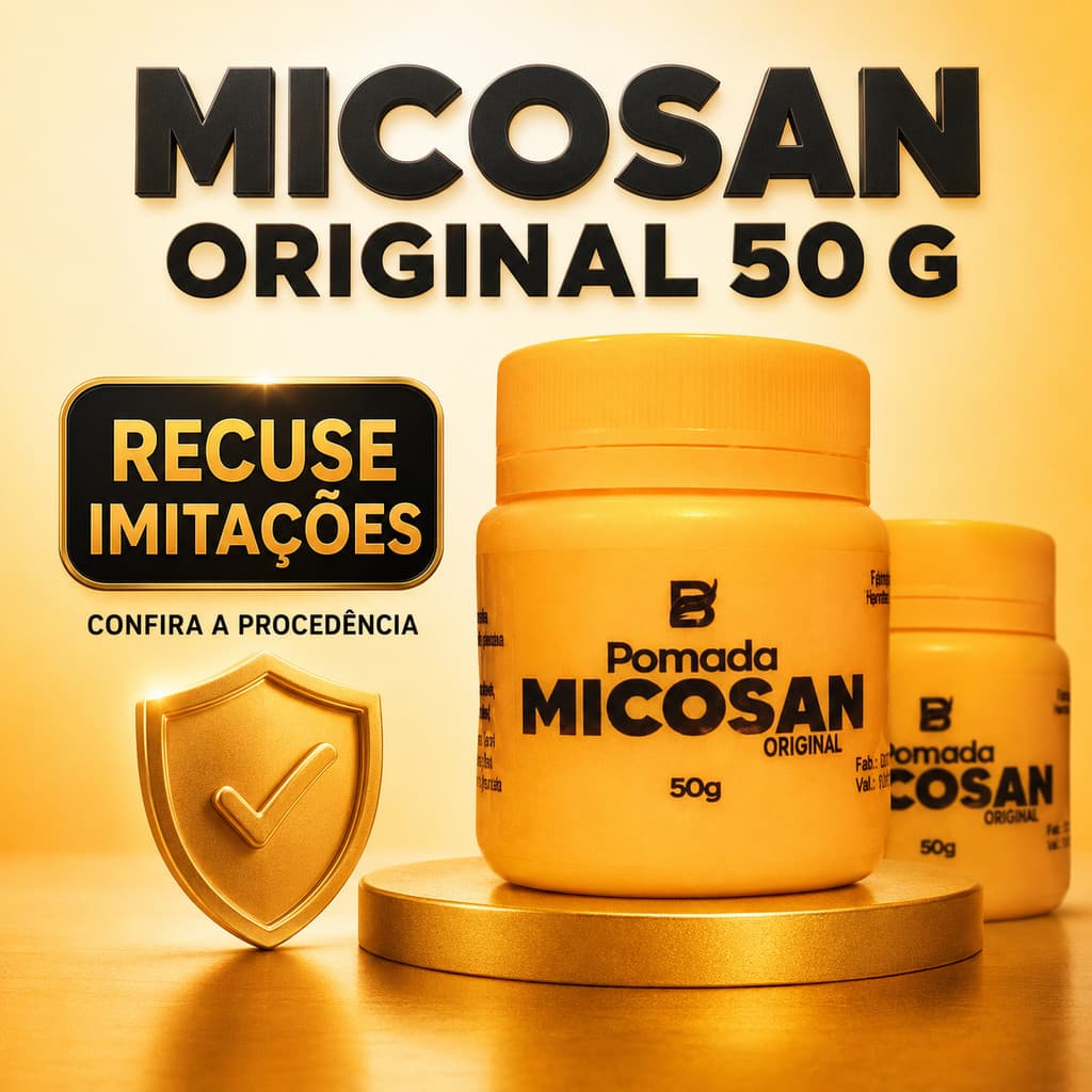 Pomada Micosan Original 50g para Frieiras Micoses Fungos na Pele e Clareamento.