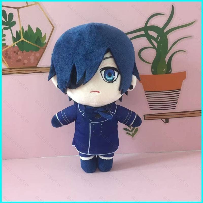 Brinquedo de Pel煤cia Black Butler Sil Phantom Hive Presente Infantil Brinquedo Sorriso de Marte Boneca de Anime