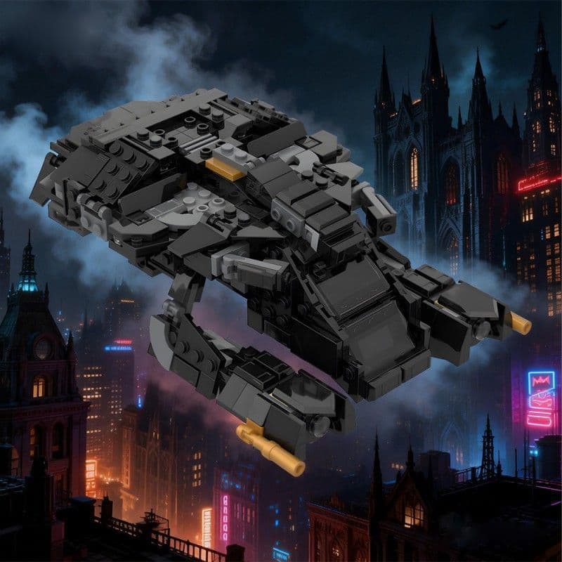 Rise of the Dark Knight Batwing Fighter Avião Modelo MOC-232837Brinquedo de bloco de construção montado em tijolo alto o