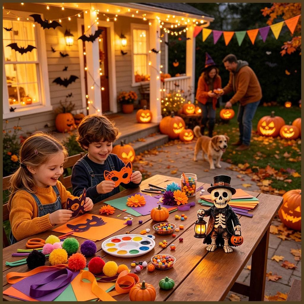 Estatuetas De Mesa De Halloween , Assustadoras De Decoração Para Casa Com Luz , Decorações Fofas Mantel sentanebr