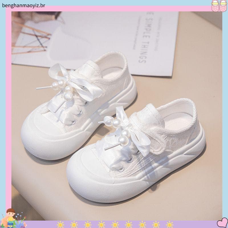 Meninas sapatos de lona primavera outono novo estilo crianças sola macia leve sapatos casuais meninas estudantes moda sa