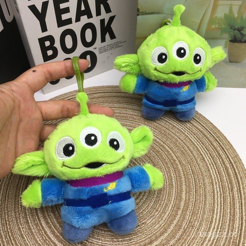 Kawaii Alienígena Brinquedo De Pelúcia Mochila Pingente Toy Story Dos Desenhos Animados & Bonito Boneca Chaveiro Present