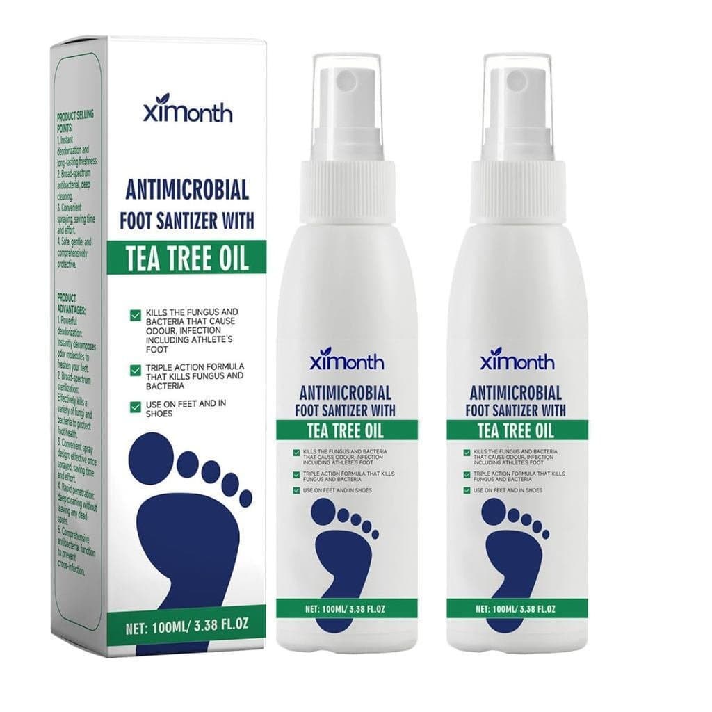 Spray para os pés com óleo de melaleuca, 2 unidades, refresca os pés e os sapatos, Se VTXV