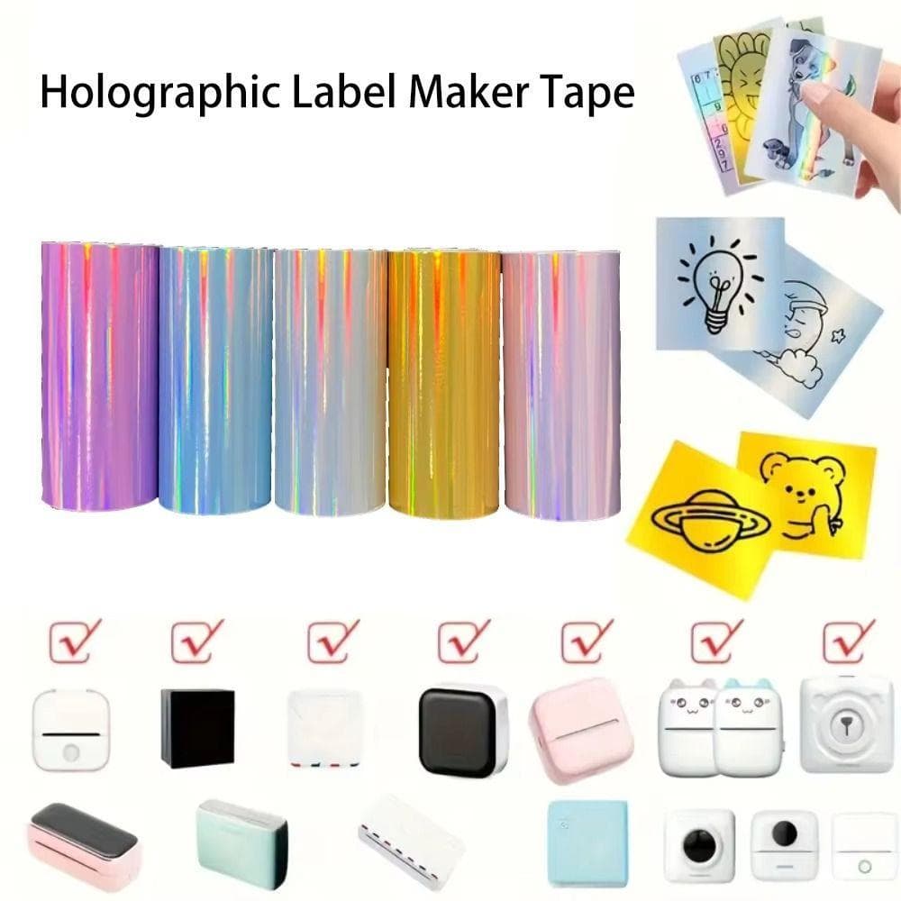 Papéis Térmicos Para Impressora , Papel Térmico Holográfico Brilhante De Cores Vibrantes , De Longa Duração