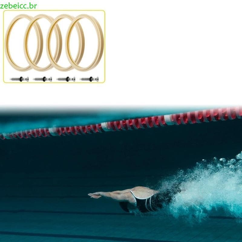 zebeicc Borracha Substituição Anéis Vedação Lente Selos Textura Para Luz Piscina