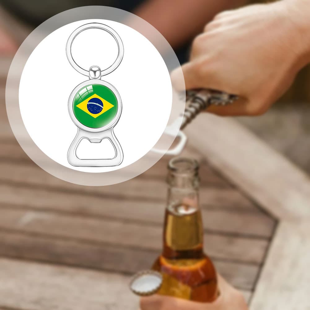 Bandeira Chaveiro Anéis Jóias Pingente Portátil Abridor De Cerveja Metal Barra Ferramenta Presente