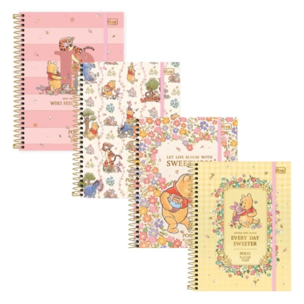 Agenda Planner Espiral Pooh 2027 Tilibra
