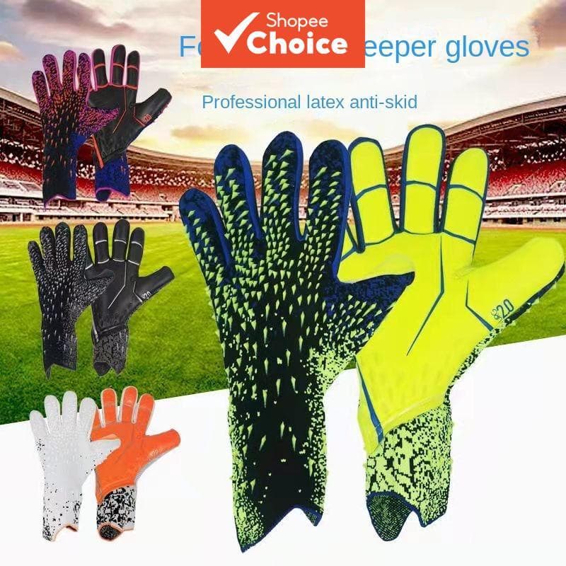 Luvas de Goleiro de Futebol – Aderência superior; disponíveis nos tamanhos 6 a 10, adequadas para jovens e adultos.