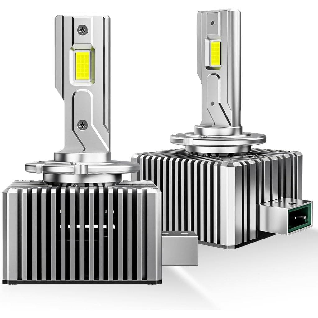 Lâmpada LED D3S, 30000LM Super Brilhante, Feixe Alto e Baixo, 6500K Branco Frio com Ventilador de Resfriamento, Plug & P