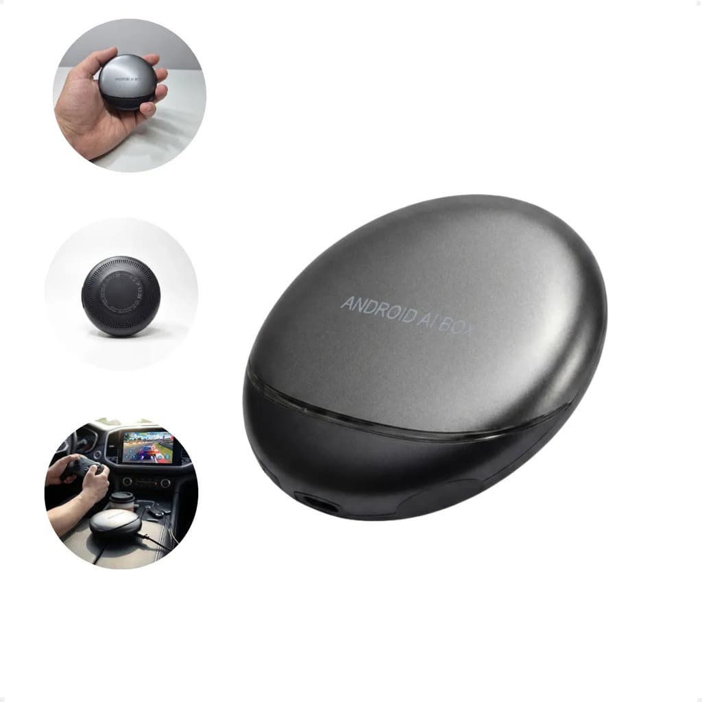 Streaming Box Ai Box Android 12 Carplay Sem Fio 4gb 64gb Auto Wireless 4G Snapdragon GPS WiFi Bluetooth
