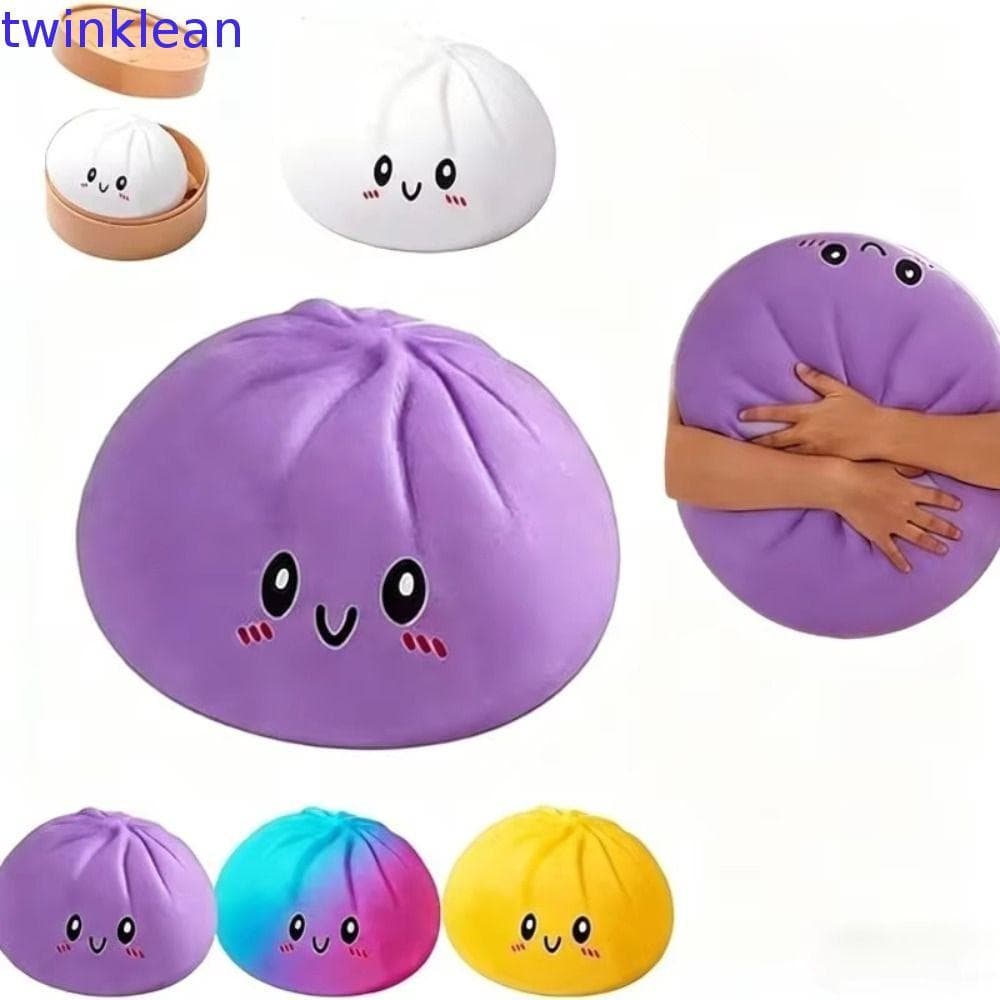 Squishy De Bolinho Enorme , Pão Grande Mole De Realista Macio E Bonito , Com Pitada De Vapor Bola Sensorial De 15cm