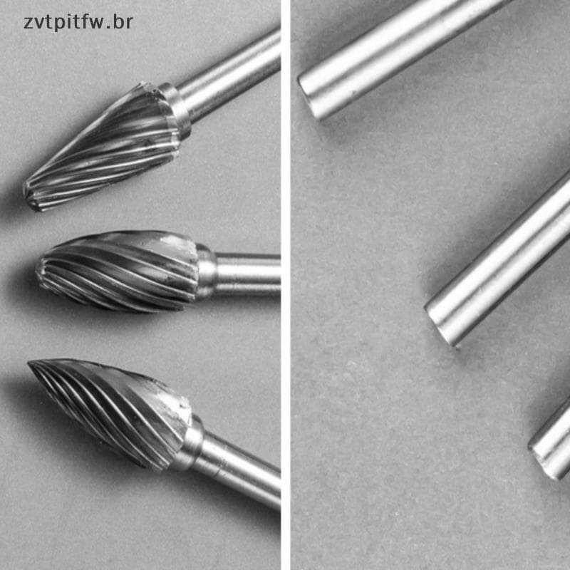 ZVT Brocas Para Trabalhar Madeira De Alta Velocidade Arquivos Rotativos Mini Conjunto Redondo De Rebarbas HSS BR