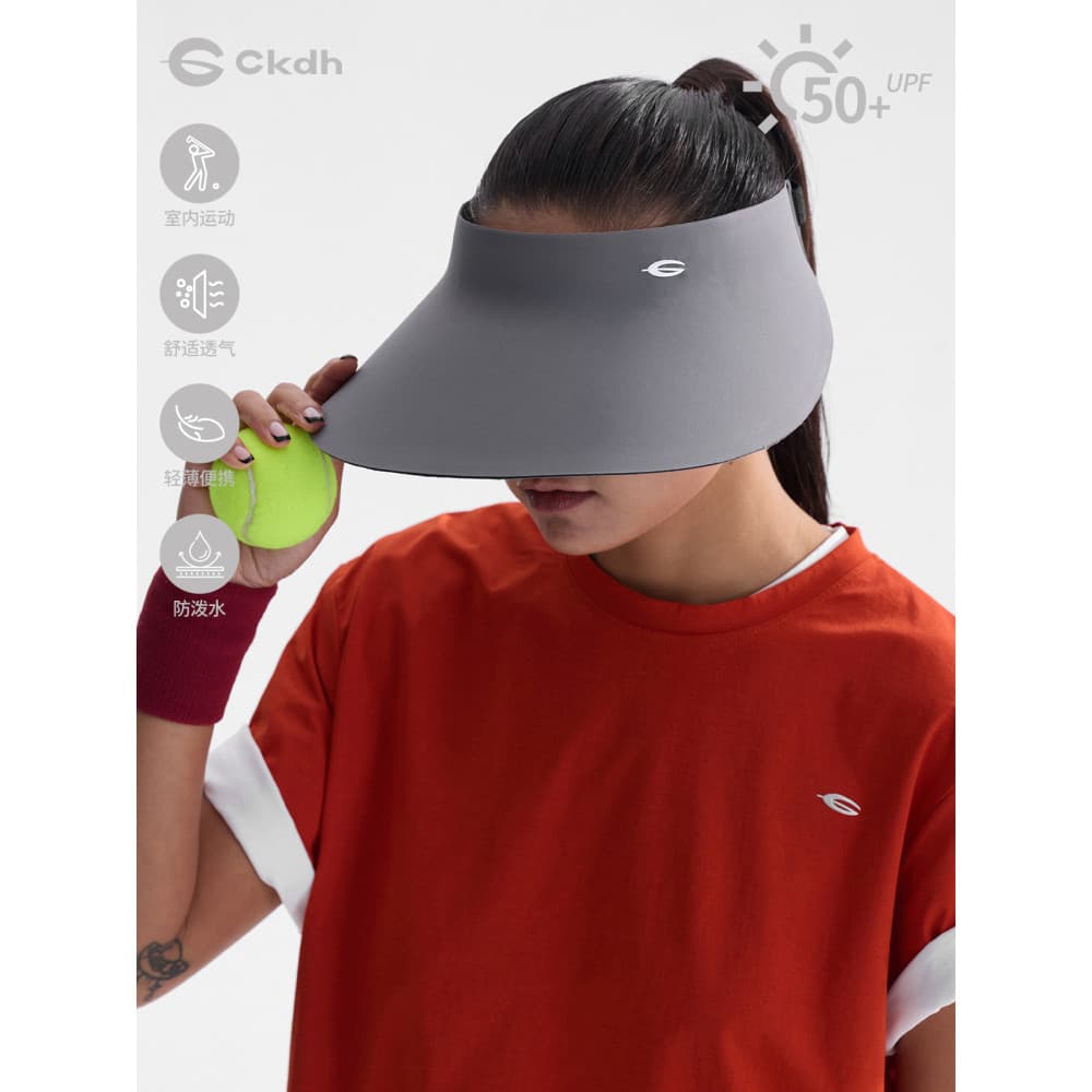 CKDH Chapéu superior oco sem costura de aba grande 2026 Novo chapéu de sol esportivo de verão à prova de ultravioleta Ch