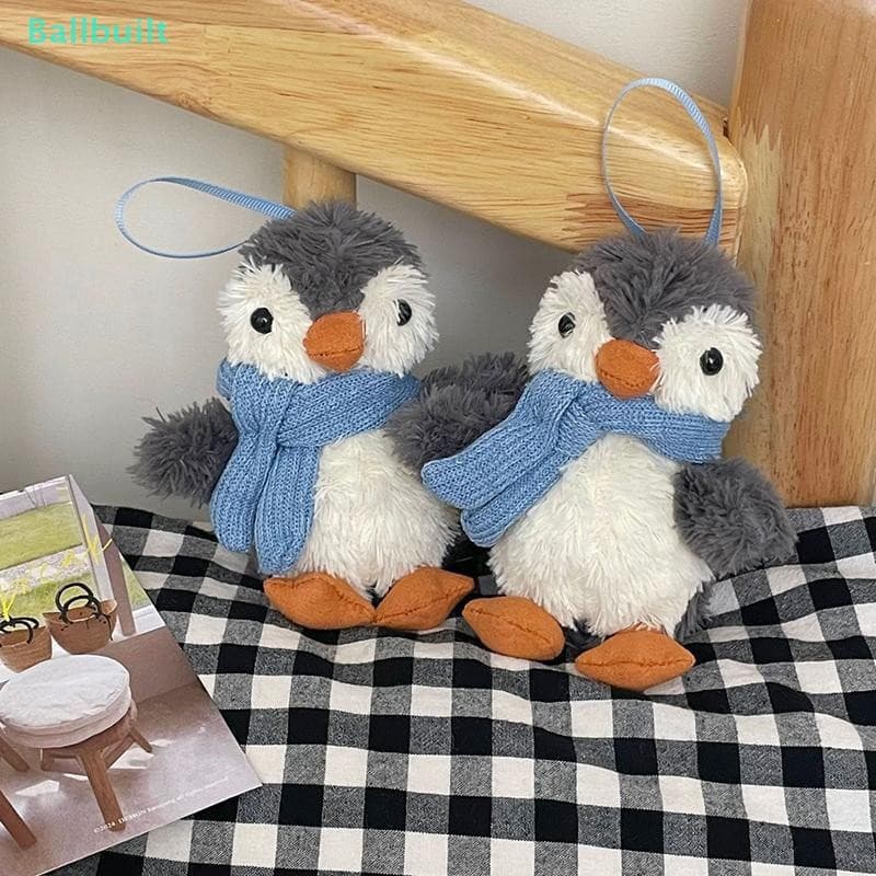[BLU] Boneca Pinguim Kawaii Cachecol Azul Brinquedo De Pelúcia Fofa Bolsa De Interativo Pingente Decoração Presentes Cri