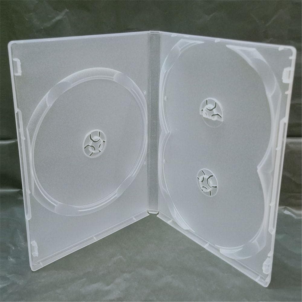 Sacos De CD Full Wrap Capa Portátil Transparente Para Caixa De Filmes De 3 Discos