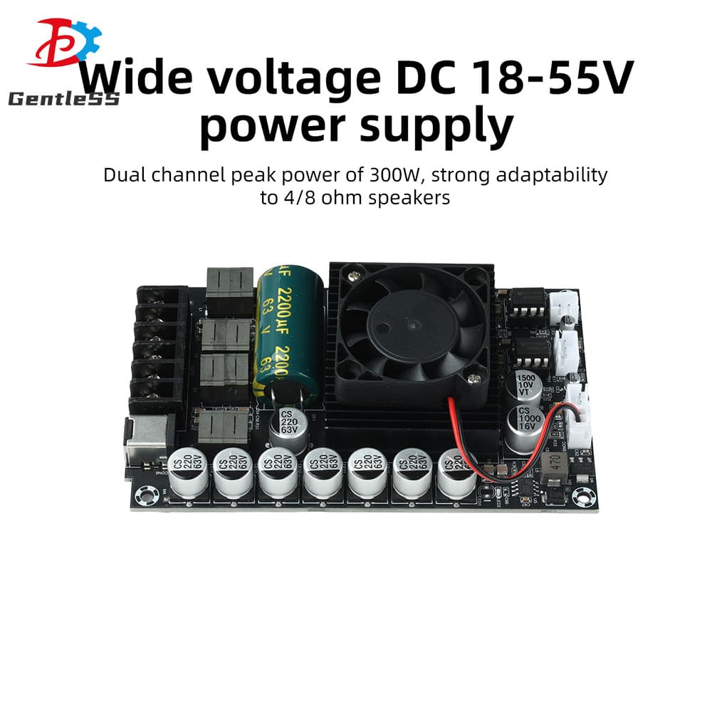 Placa Amplificadora Digital HIFI Audiófilo , DC18-55V TPA3255 , 300W + 300W , Módulo Amplificador Estéreo De Alta Potênc