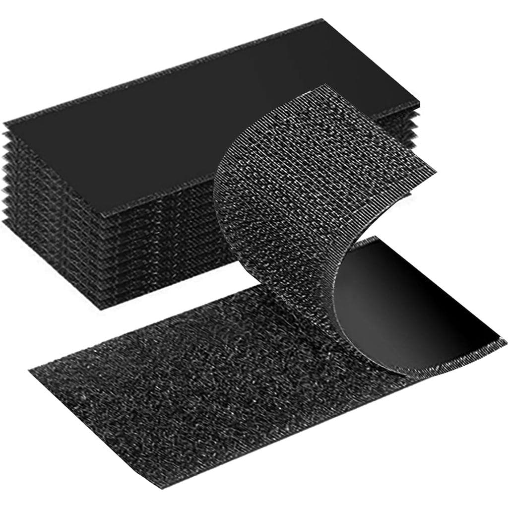 10 Conjuntos de Fitas de Fixação com Velcro e Adesivo, 2" x 4", Fita Adesiva Dupla Face de Alta Resistência, Reutilizáve