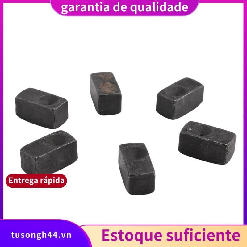 6 Peças Guitarra Tremolo Ponte Sela Braçadeira Bloqueio De Pressão Corda Inserção Bloco De Metal Para Elétrica Acessório