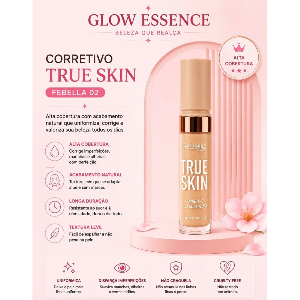 Corretivo True Skin Febella 02