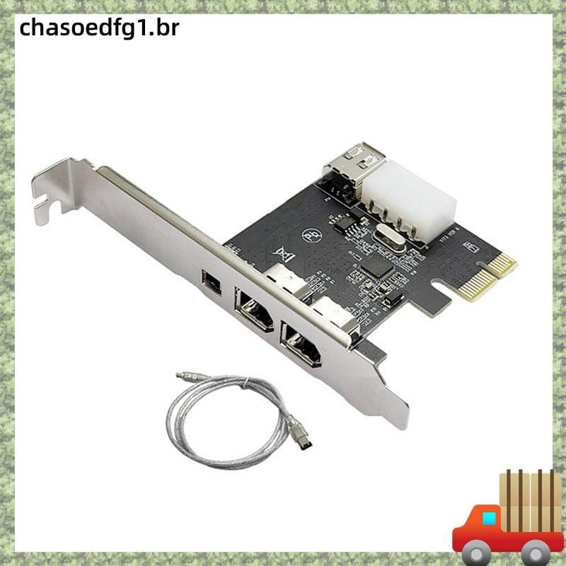 PCIe 1X A 1394a Adaptador De Placa De Expansão FireWire De 4 Portas VT6315 VIA Captura De Chip Para Filmadoras DV Placas