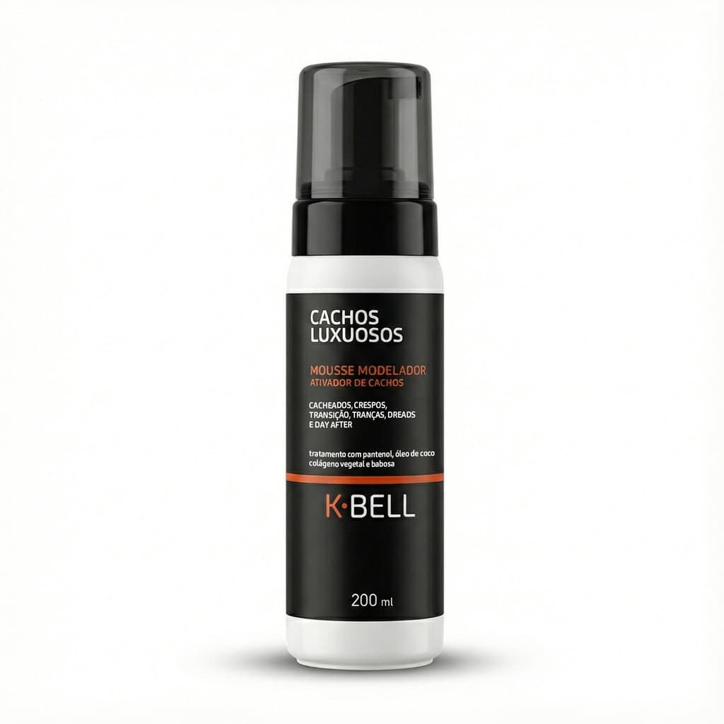 K-bell Cachos Luxuosos - Mousse Modelador Ativador de Cachos 200ml