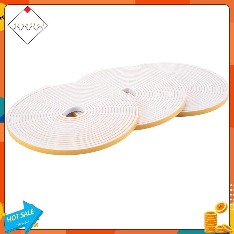 [Promover J] Fita De Espuma Autoadesiva Para Vedação De Janela De Porta , Tira De Calafetagem , 6 Mm De Largura x 3 Espe