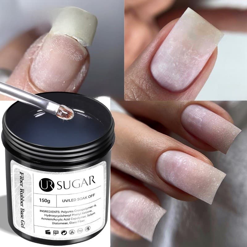 Base De Gel De Reparo De Fibra UR SUGAR 150g Para Construção E Unhas Quebradas Em Verniz UV