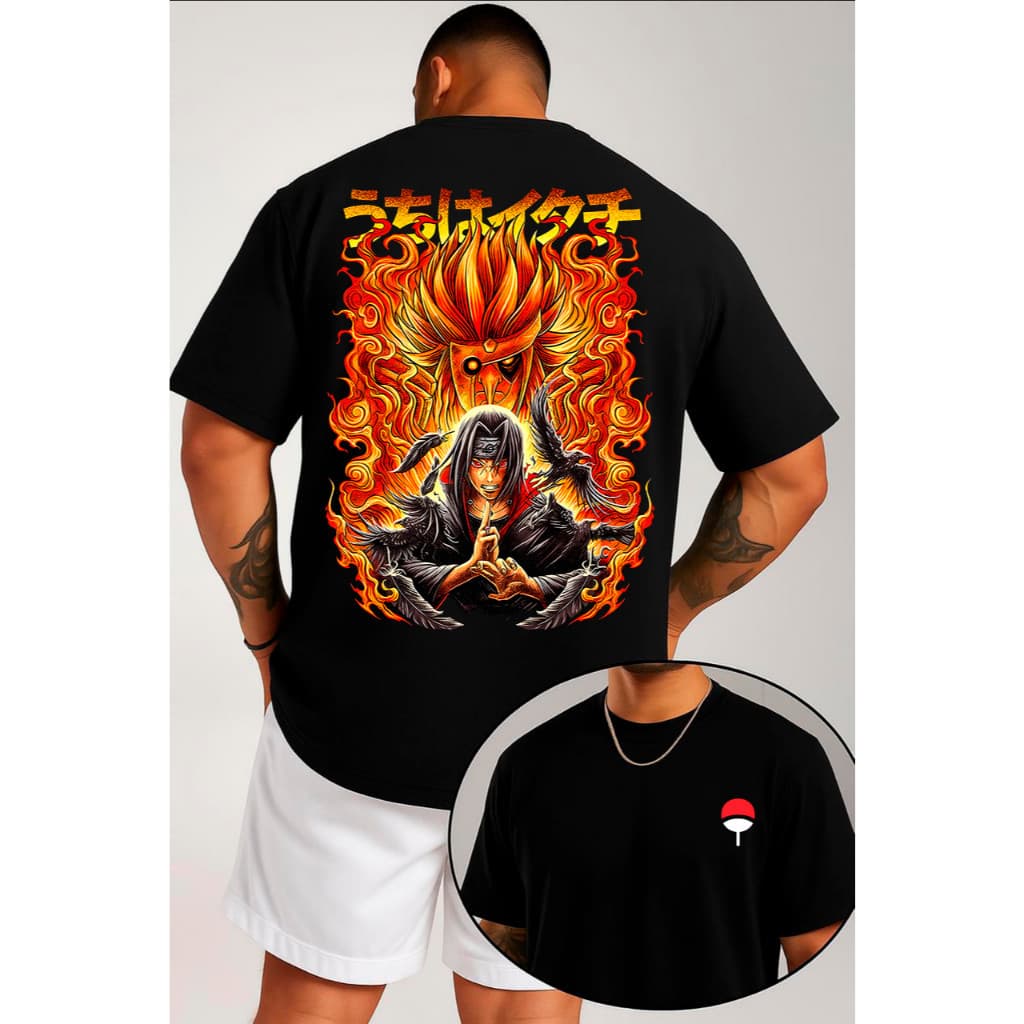 Camiseta Masculina Naruto Madara Super Exclusiva Anime Premium 100% Algodão Camisa Camisetas Camisas Blusa Blusas