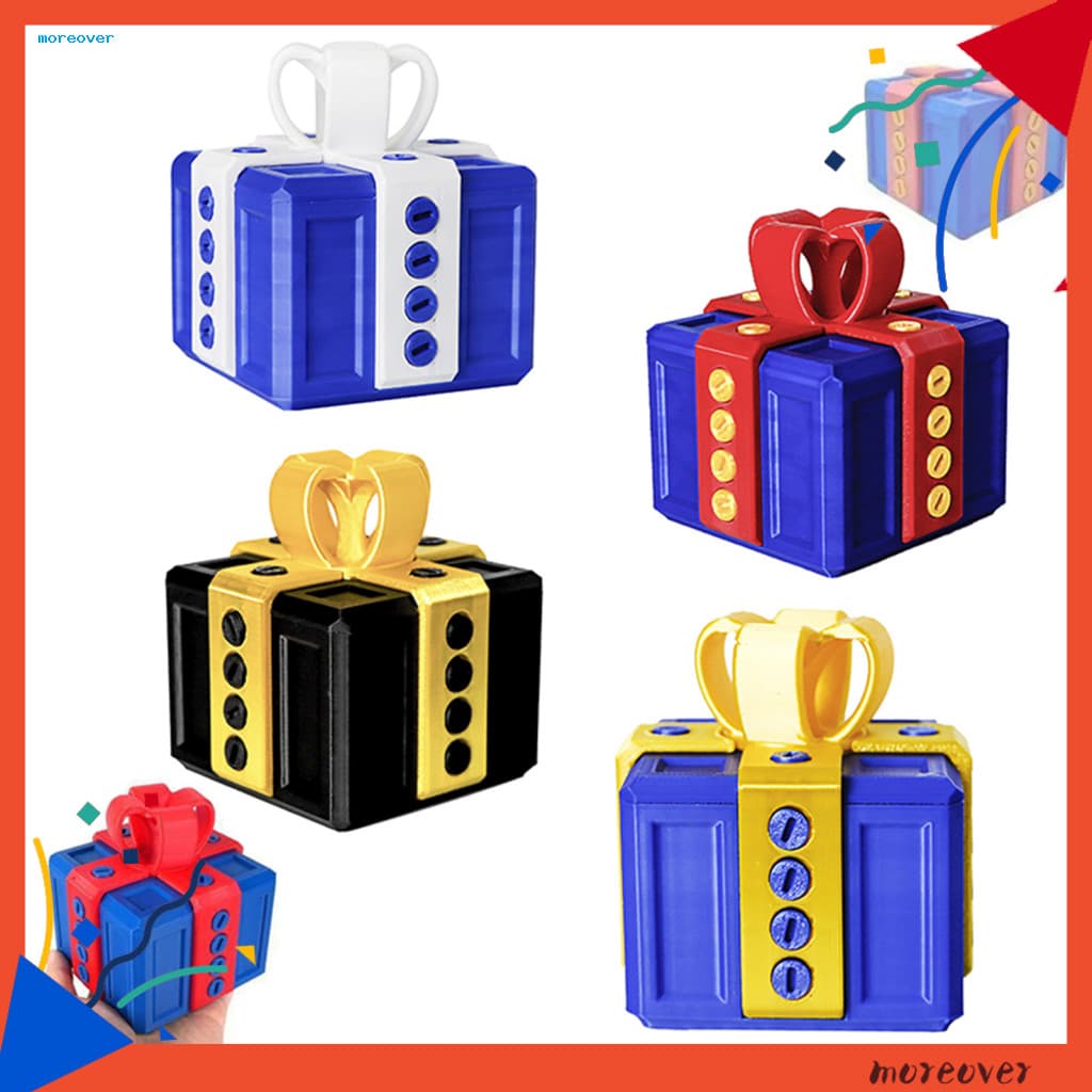 Mais Caixa Reutilizável Ornamento Engraçado De Brincadeira De Natal Com Parafusos-Estojo De Quebra-Cabeça Para Home Offi