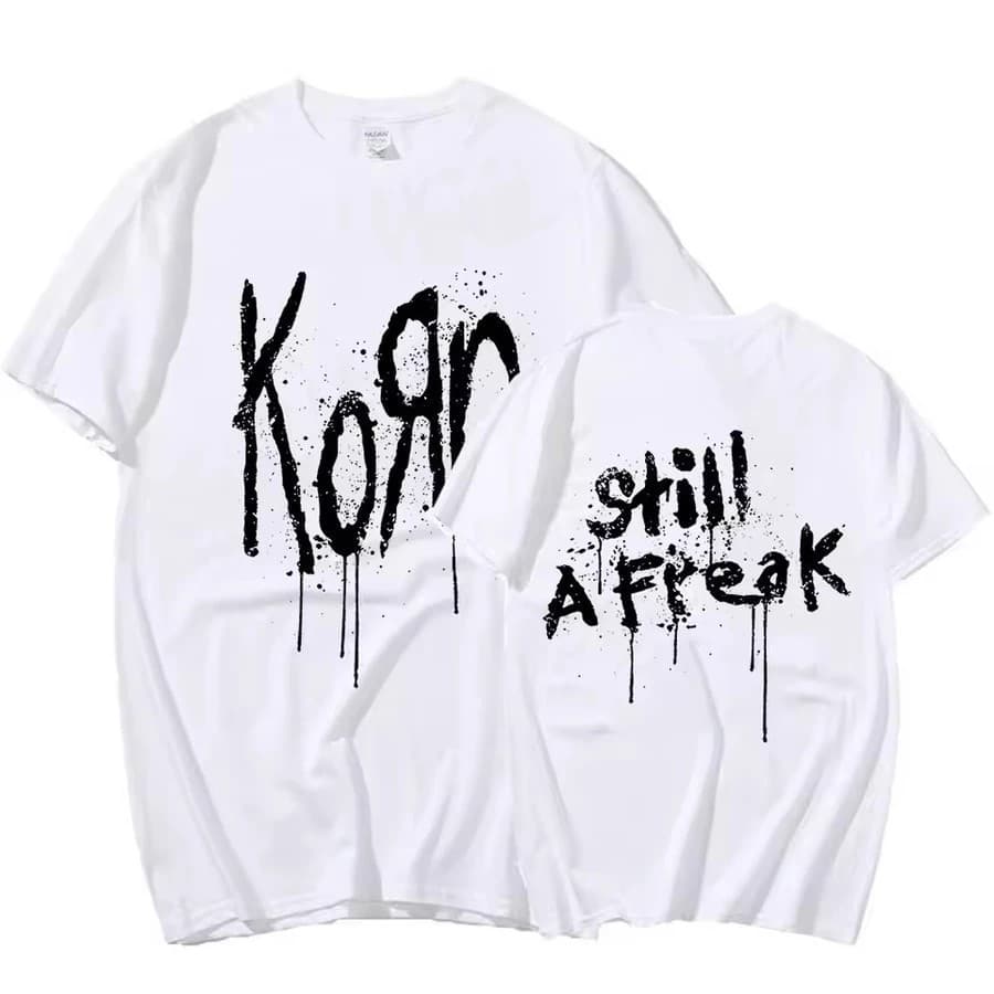 Camiseta Banda Korn Estilo Streetwear Algodão Unissex Nova TRENDY FIALOVA