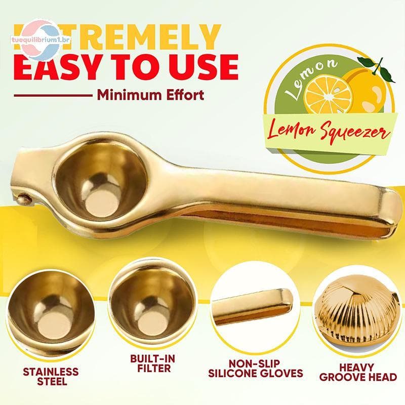 Espremedor De Limão tue Extra Grande , Em Aço Inoxidável , Manual Resistente De Frutas Cítricas Prensa BR