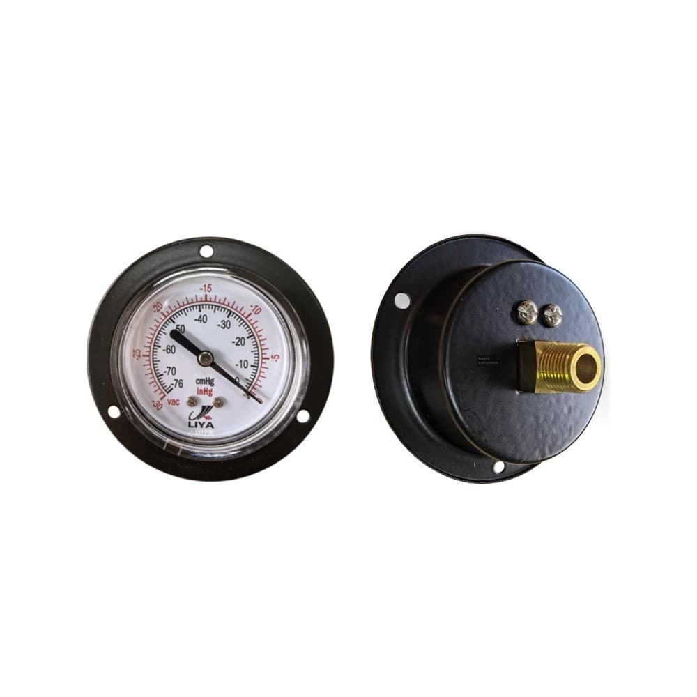 Medidor de pressão de vácuo da marca LIYA-76-0cmhgmm Unidade de coluna de mercúrio-30inhg Dial 60MM Rosca 1/4