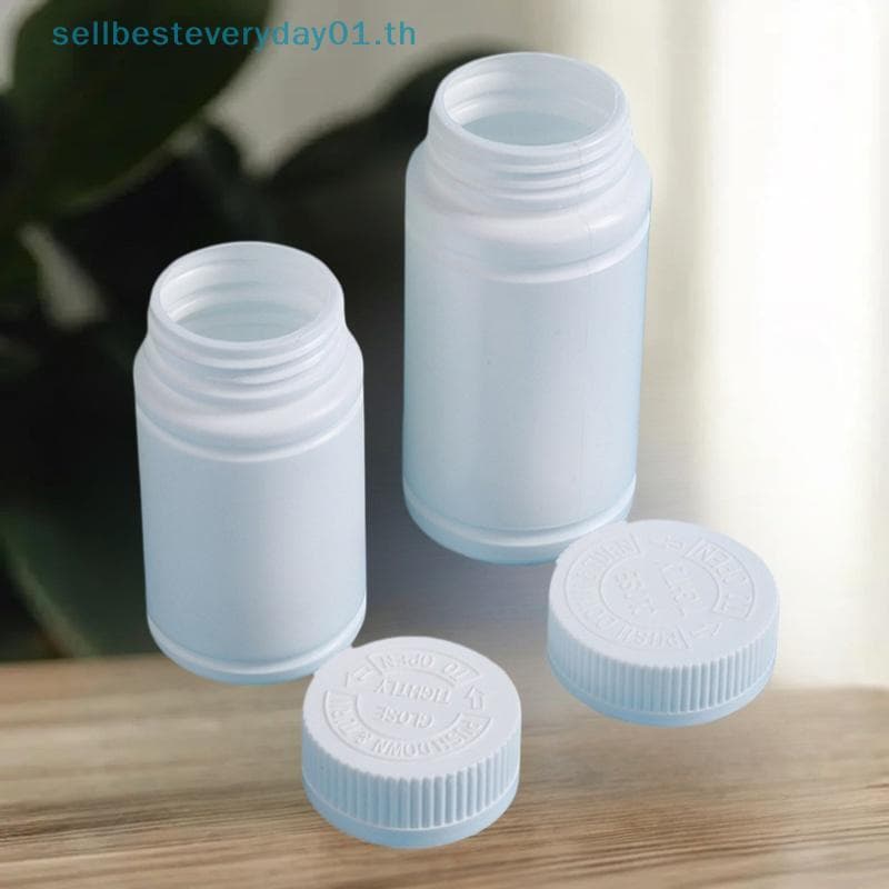 & Sellbest 10Pcs 20-225ml Frascos De Comprimidos Cápsula Recipientes Portáteis De Pó Sólido Plástico HDPE Vedação Vazios