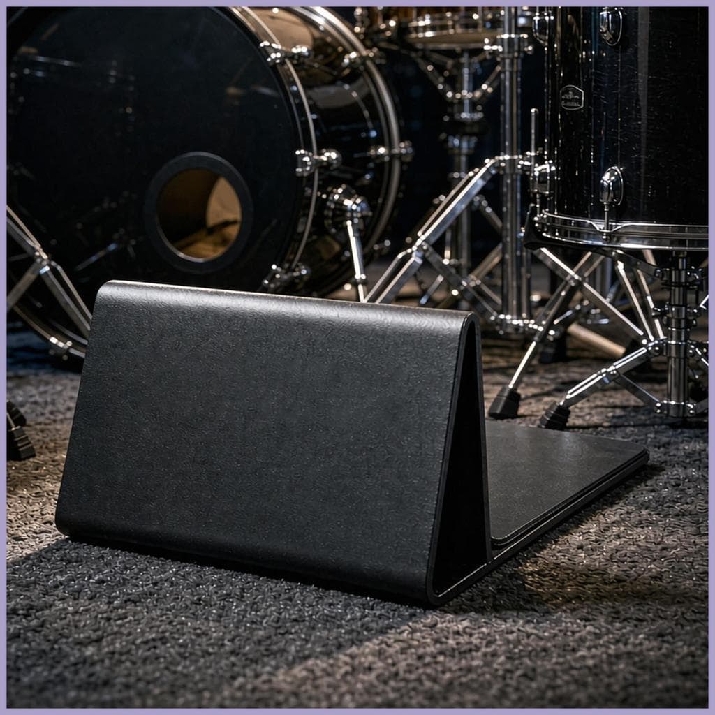 Kick Drum Creep Stopper Portátil Absorção De Choque Substituição Bass Slide Para Bateristas Músicos onwasvn