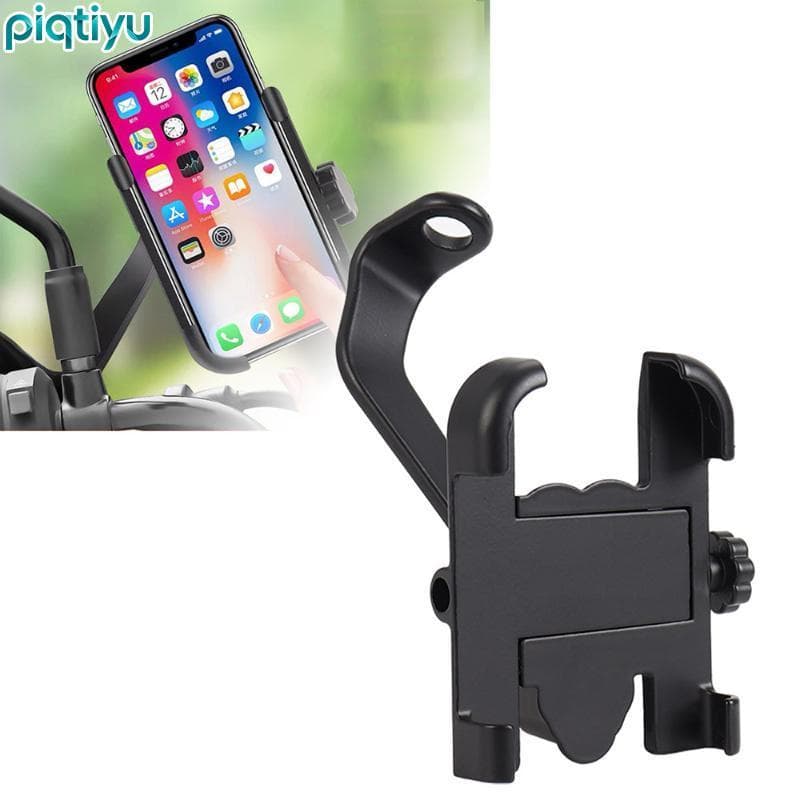 PIQTI Motocicleta Bicicleta Takeaway Suporte Para Celular Moto Espelho Retrovisor Guiador