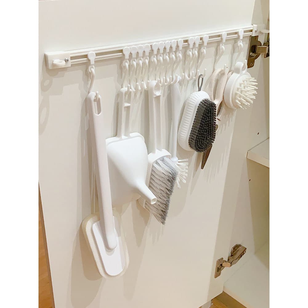 Gancho de trilha para porta de armário, gancho de fileira sem perfuração, porta deslizante, gancho de armazenamento, pra