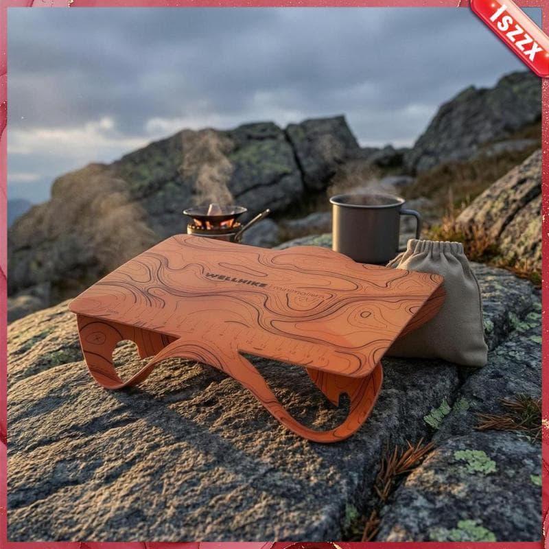 [Lszzx] Mesa Dobrável Estilo Cartão PP De Qualidade Alimentar Pequena Portátil Móveis Ao Ar Livre Compactos Para Camping
