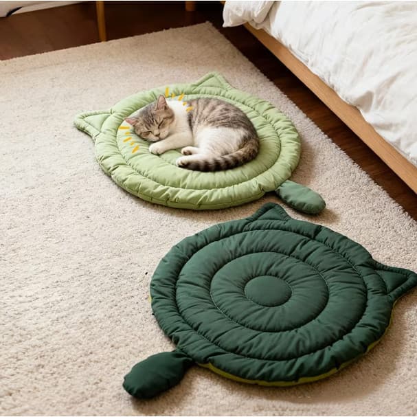 Almofada de dormir para gatos, almofada para ninho de animais de estimação, macia e confortável, almofada para descanso