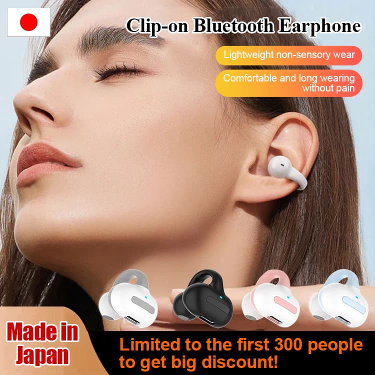 【Som de Alta Qualidade】Fone de Ouvido Bluetooth com Clipe M-S8/Bluetooth/Fone Sem Fio/Fone para Academia