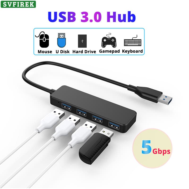 Hub USB 3.0 Multi Divisor Adaptador 4 Portas Transmissão De Alta Velocidade Vários 4 Hab usb3.0 Porta-Expansor Para Comp