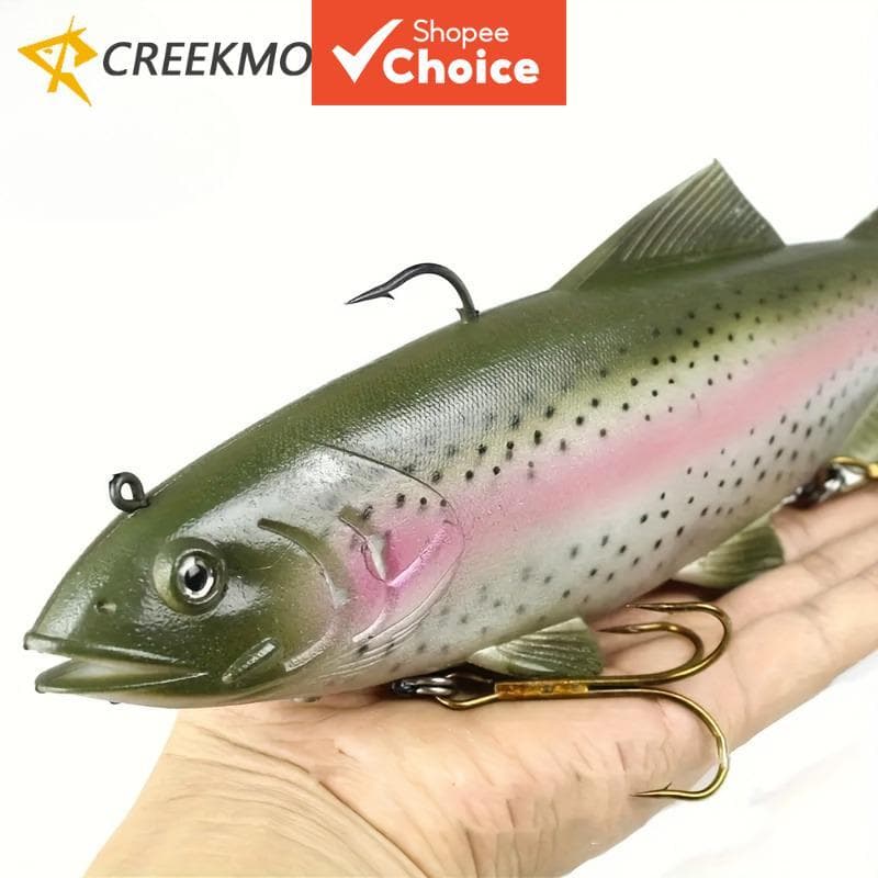 20 cm/30 cm Iscas Macias de Pesca Marítima de Grande Tamanho, Iscas Artificiais Simuladas Wobblers, Isca de Nado Pike