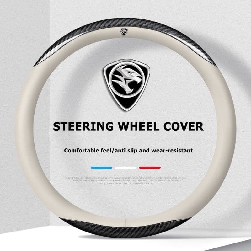 Capa de couro antiderrapante para volante de carro, adequada para Proton X50 X70 Saga Exora Iriz Persona, acessórios de
