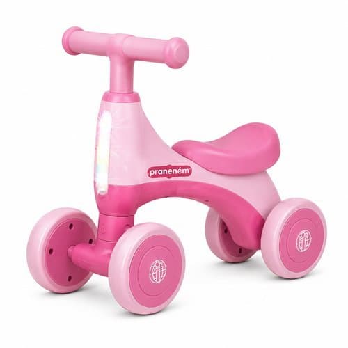 Bicicleta Equilibrio Infantil Rosa Quatro Rodas Estavel Leve Alta Qualidade