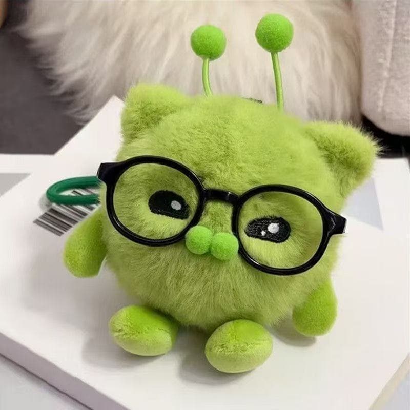 Pingente de Pelúcia de Gato Alienígena Fofo, Brinquedo Macio de Gato Alienígena, Brinquedo Antiestresse, Boneco de Gato