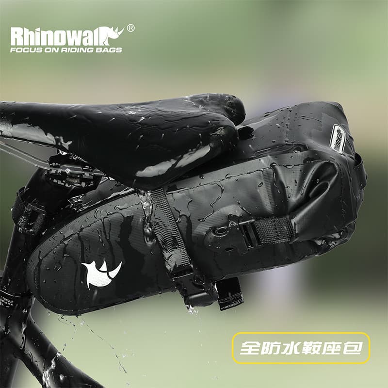 Rhino bolsa traseira de bicicleta totalmente à prova d'água, bolsa de selim para Mountain Bike, bolsa de ciclismo