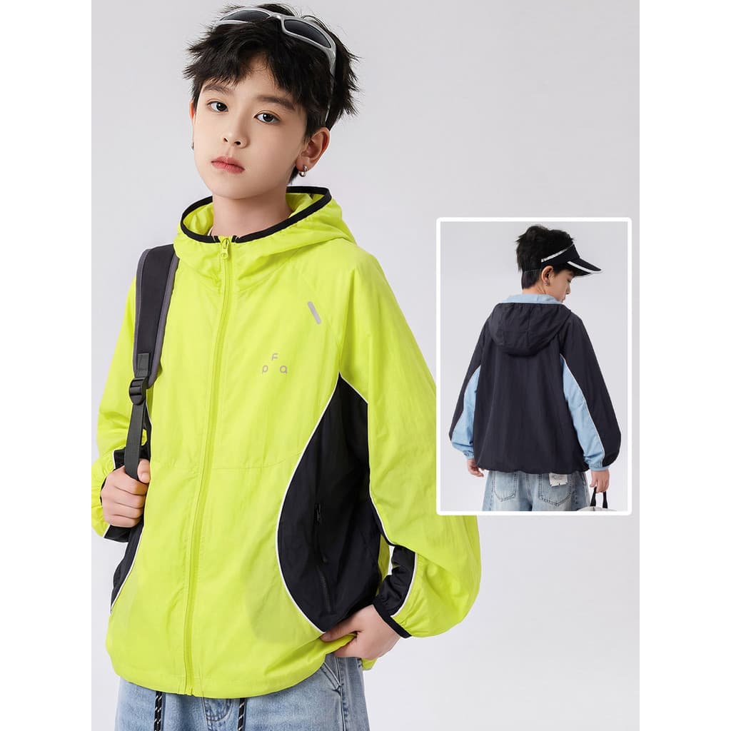 Crianças protetor solar roupas meninos protetor solar camisa pele respirável 2026 novo estilo juventude casaco leve verã