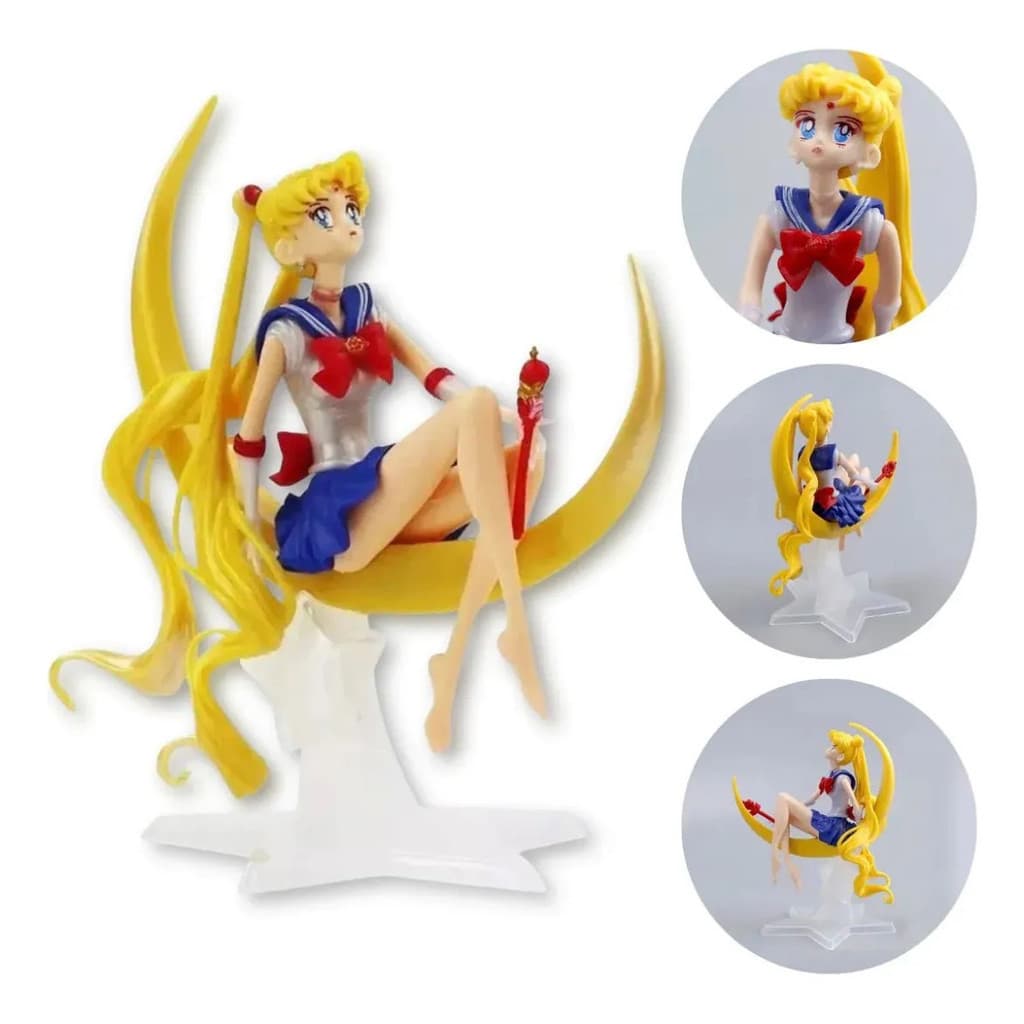 Boneca Sailor Moon Action Figure Anime Personagem Lua Geek