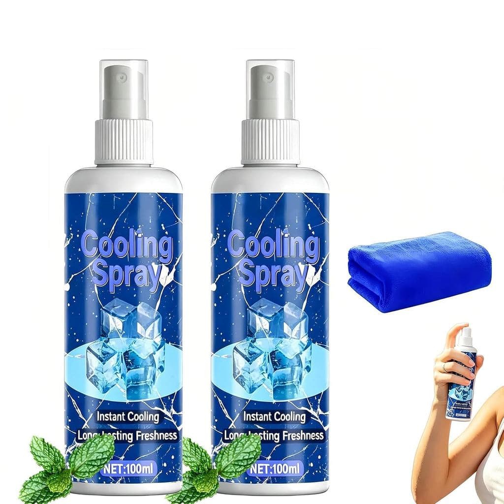 Spray Refrescante para Uso em Altas Temperaturas, 2100ml, Spray Refrescante de Menta para Corpo, Rosto e Olhos, Spray Re