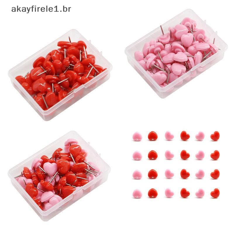 akayfirele1 Ins Love Heart Shape Alfinetes De Segurança Coloridos Alfinete De Cortiça Placa De Polegar Ta Parede Papelar